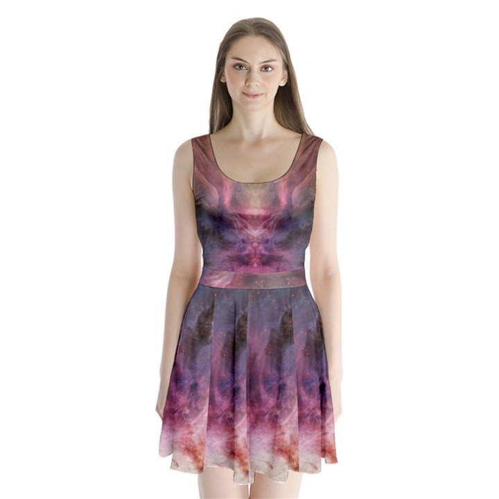 Galactic Empress Split Back Mini Dress 