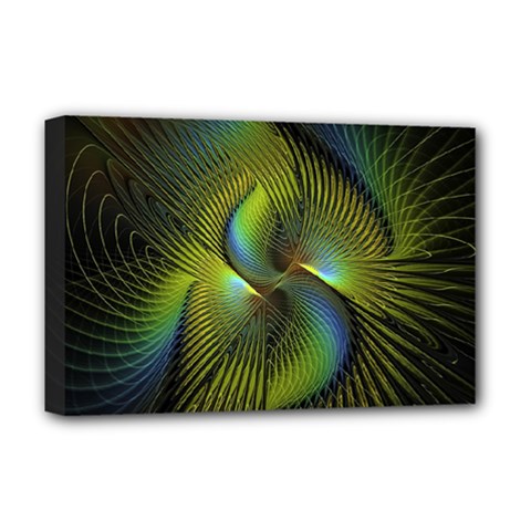 Fractal Abstract Design Fractal Art Deluxe Canvas 18  X 12   by Celenk