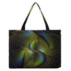 Fractal Abstract Design Fractal Art Zipper Medium Tote Bag by Celenk