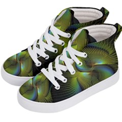 Fractal Abstract Design Fractal Art Kid s Hi-top Skate Sneakers