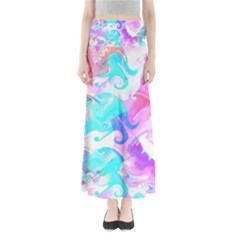 Background Art Abstract Watercolor Full Length Maxi Skirt by Celenk