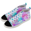 Background Art Abstract Watercolor Men s Mid-Top Canvas Sneakers View2