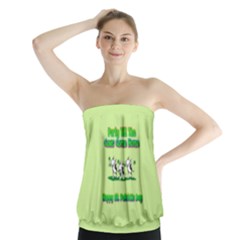 Party Till The Cows Come Home Strapless Top by Bigfootshirtshop