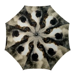 Dog Pet Art Abstract Vintage Golf Umbrellas by Celenk