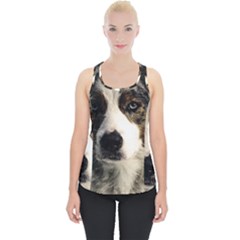 Dog Pet Art Abstract Vintage Piece Up Tank Top by Celenk