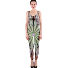 Fractal Floral Fantasy Flower Onepiece Catsuit by Celenk