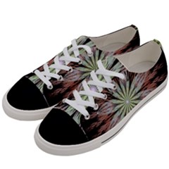 Fractal Floral Fantasy Flower Women s Low Top Canvas Sneakers by Celenk