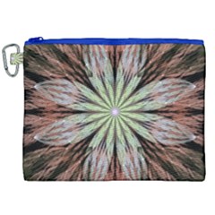 Fractal Floral Fantasy Flower Canvas Cosmetic Bag (xxl) by Celenk