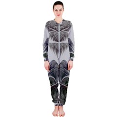 Fractal White Design Pattern OnePiece Jumpsuit (Ladies) 