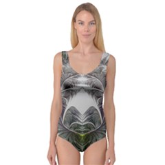 Fractal White Design Pattern Princess Tank Leotard 