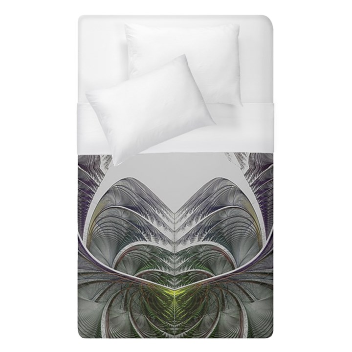 Fractal White Design Pattern Duvet Cover (Single Size)