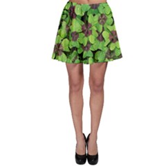 Luck Klee Lucky Clover Vierblattrig Skater Skirt by Celenk