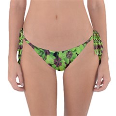 Luck Klee Lucky Clover Vierblattrig Reversible Bikini Bottom by Celenk