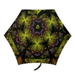 Fractal Multi Color Geometry Mini Folding Umbrellas by Celenk