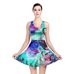 Background Art Abstract Watercolor Reversible Skater Dress by Celenk