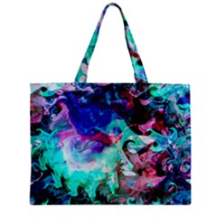 Background Art Abstract Watercolor Zipper Mini Tote Bag by Celenk