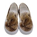 Lion Cub Close Cute Eyes Lookout Women s Canvas Slip Ons View1