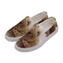 Lion Cub Close Cute Eyes Lookout Women s Canvas Slip Ons View2