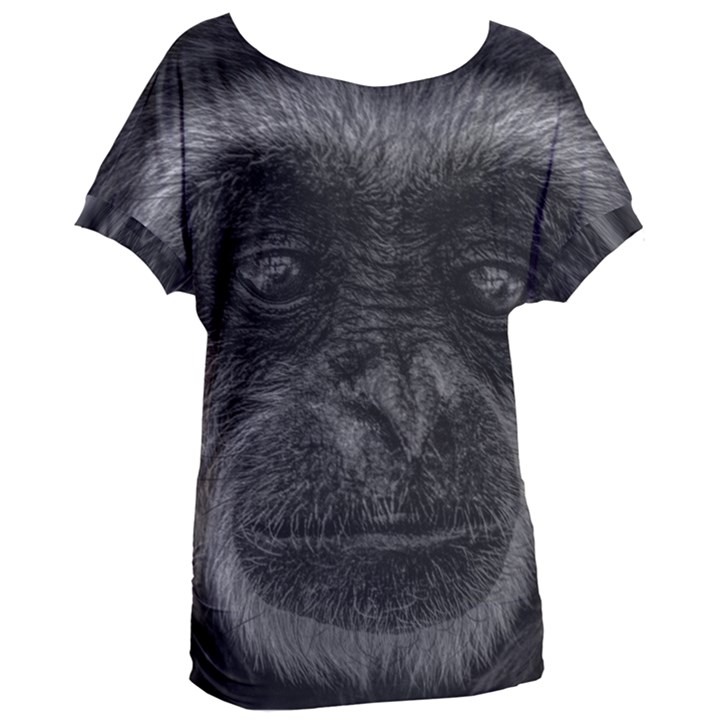 Gibbon Wildlife Indonesia Mammal Women s Oversized Tee