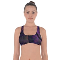 Fractal Colorful Pattern Spiral Got No Strings Sports Bra by Celenk