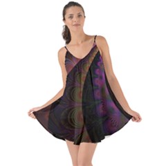 Fractal Colorful Pattern Spiral Love The Sun Cover Up by Celenk