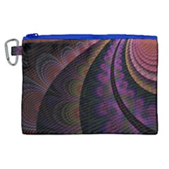 Fractal Colorful Pattern Spiral Canvas Cosmetic Bag (xl) by Celenk