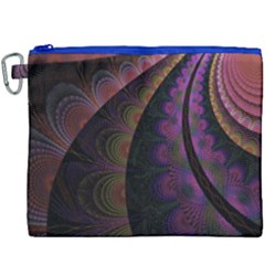 Fractal Colorful Pattern Spiral Canvas Cosmetic Bag (xxxl) by Celenk