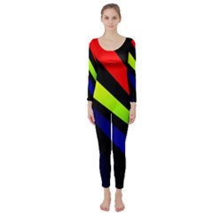 Graphic Design Computer Graphics Long Sleeve Catsuit by Celenk