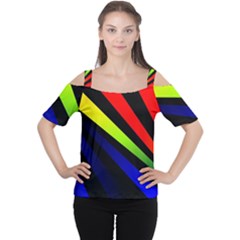 Graphic Design Computer Graphics Cutout Shoulder Tee