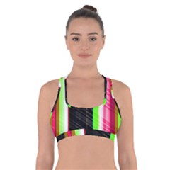 Abstract Background Pattern Textile Cross Back Sports Bra by Celenk