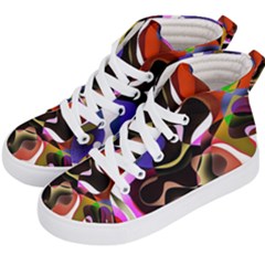 Abstract Background Design Art Kid s Hi-top Skate Sneakers by Celenk