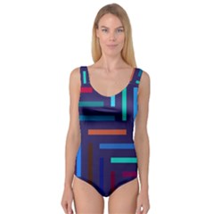 Lines Line Background Abstract Princess Tank Leotard  by Celenk