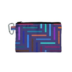 Lines Line Background Abstract Canvas Cosmetic Bag (small) by Celenk