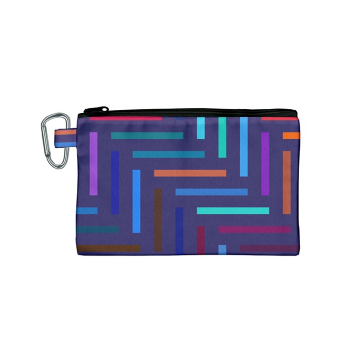 Lines Line Background Abstract Canvas Cosmetic Bag (Small)