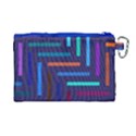 Lines Line Background Abstract Canvas Cosmetic Bag (Large) View2