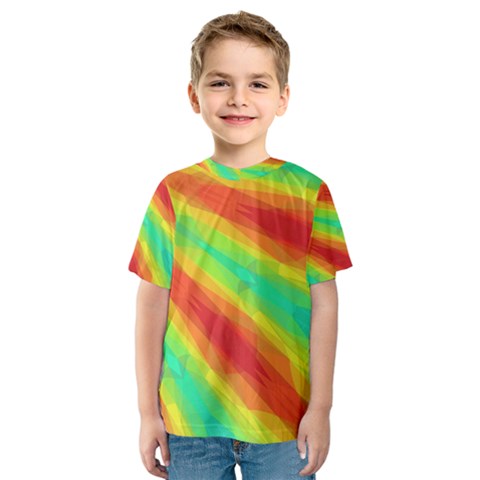 Graphic Kaleidoscope Geometric Kids  Sport Mesh Tee by Celenk