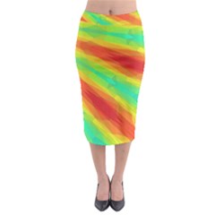 Graphic Kaleidoscope Geometric Midi Pencil Skirt by Celenk