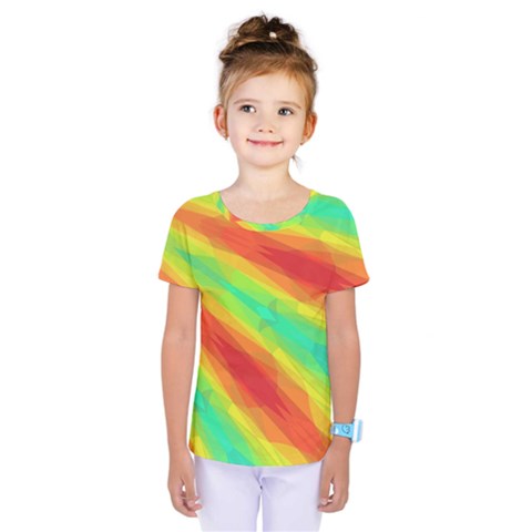 Graphic Kaleidoscope Geometric Kids  One Piece Tee by Celenk