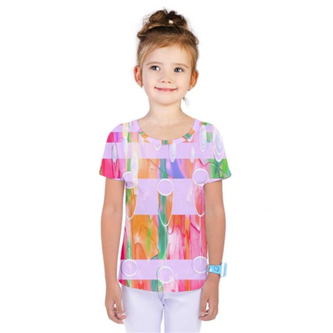 Watercolour Paint Dripping Ink Kids  One Piece Tee by Celenk