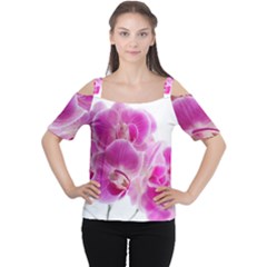 Orchid Phaleonopsis Art Plant Cutout Shoulder Tee