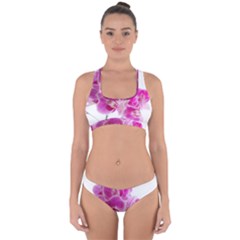 Orchid Phaleonopsis Art Plant Cross Back Hipster Bikini Set by Celenk