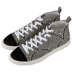 Art Nouveau Men s Mid-top Canvas Sneakers by NouveauDesign