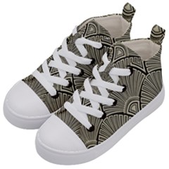 Art Nouveau Kid s Mid-top Canvas Sneakers by NouveauDesign