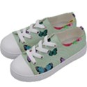 whimsical shabby chic collage Kids  Low Top Canvas Sneakers View2