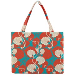 Floral Asian Vintage Pattern Mini Tote Bag by NouveauDesign