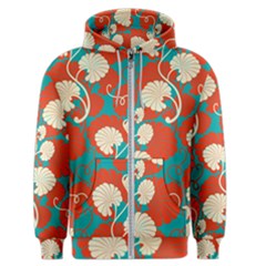 Floral Asian Vintage Pattern Men s Zipper Hoodie by NouveauDesign