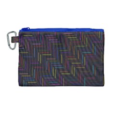 Lines Line Background Canvas Cosmetic Bag (large) by Celenk