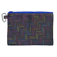 Lines Line Background Canvas Cosmetic Bag (xl) by Celenk