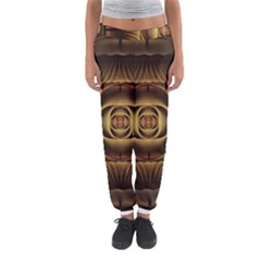 Fractal Copper Amber Abstract Women s Jogger Sweatpants by Celenk