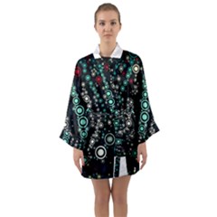 Modern Art Design Digital Long Sleeve Kimono Robe by Celenk